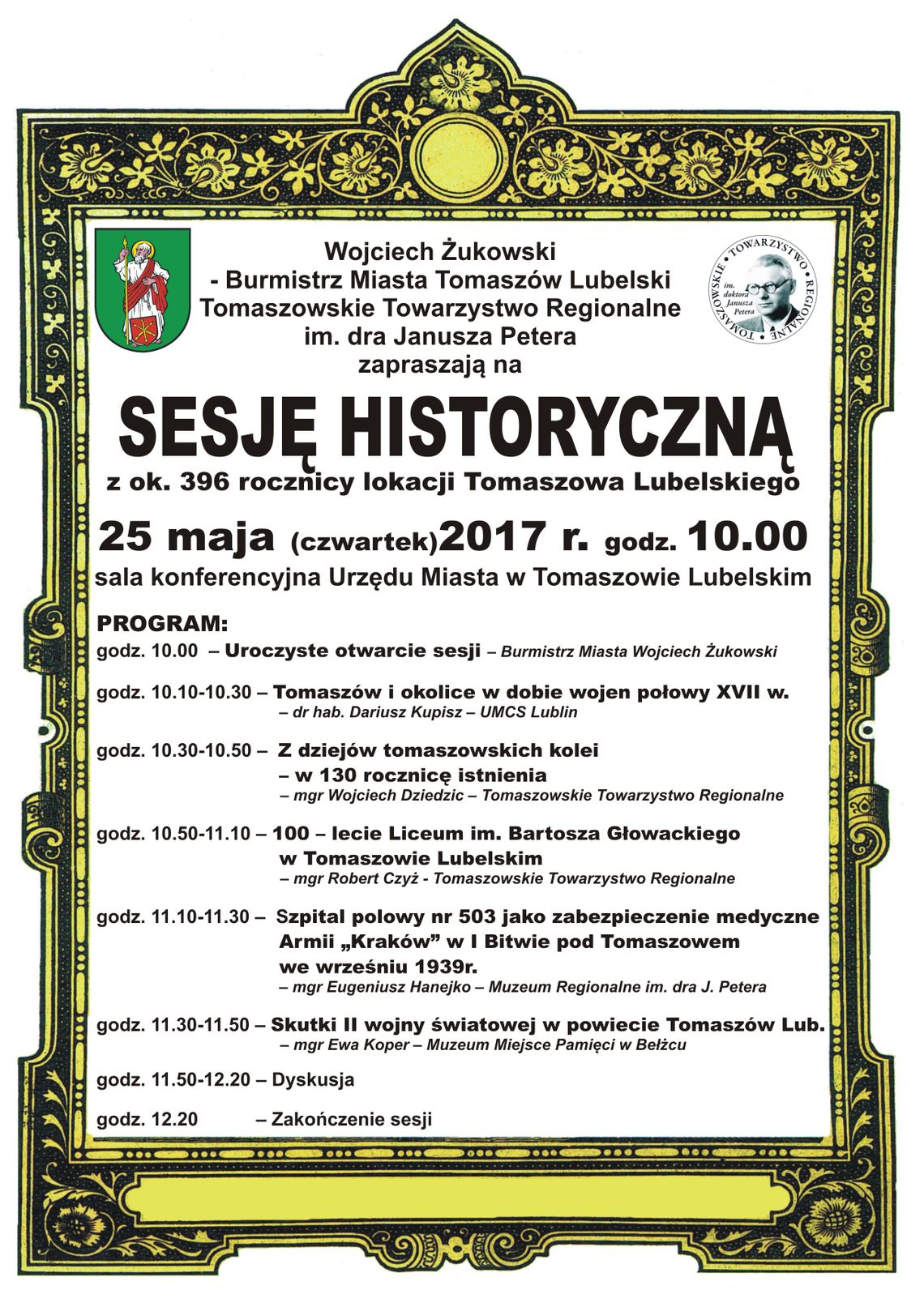 Sesja historyczna w rocznicę założenia Tomaszowa Lubelskiego