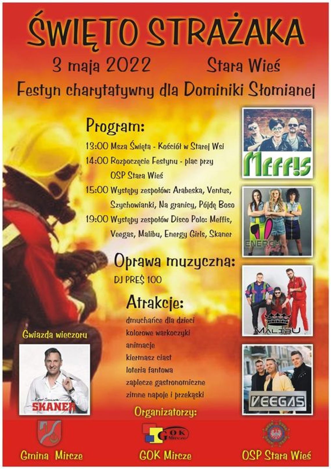 Stara Wieś: Święto Strażaka i Festyn Charytatywny dla Dominiki