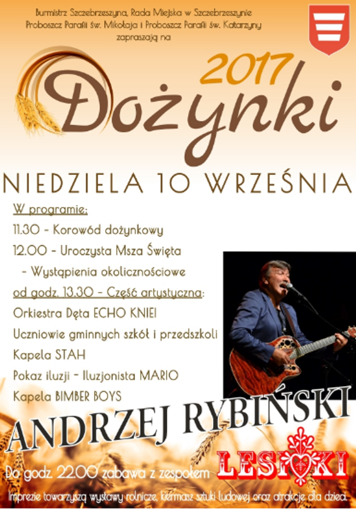 Szczebrzeszyn: Andrzej Rybiński gwiazdą gminnych dożynek Szczebrzeszyn: Andrzej Rybiński gwiazdą gminnych dożynek