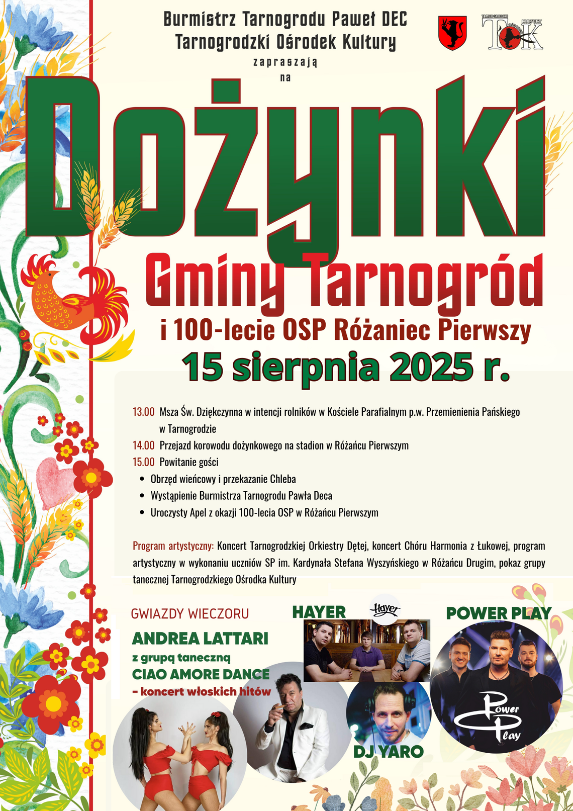 Tarnogród: Dożynki gminno-parafialne i jubileusz OSP