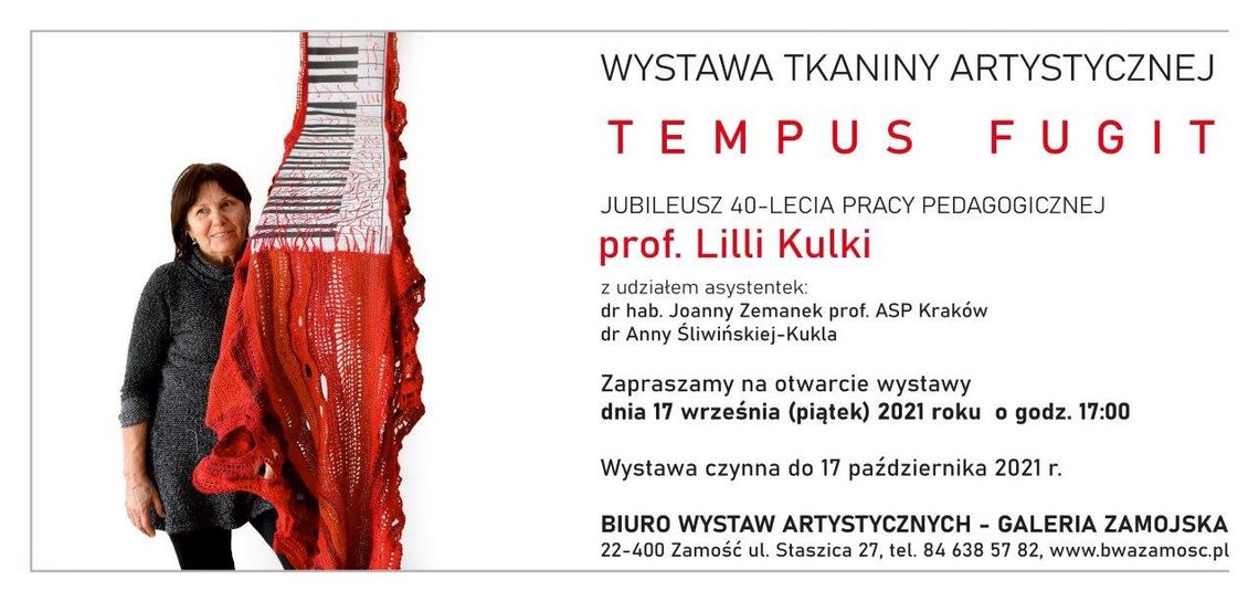 "Tempus fugit" Lilli Kulki. Wystawa jubileuszowa