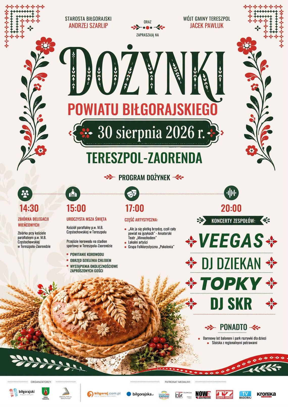 Tereszpol-Zaorenda: Dożynki Powiatu Biłgorajskiego Tereszpol-Zaorenda: Dożynki Powiatu Biłgorajskiego
