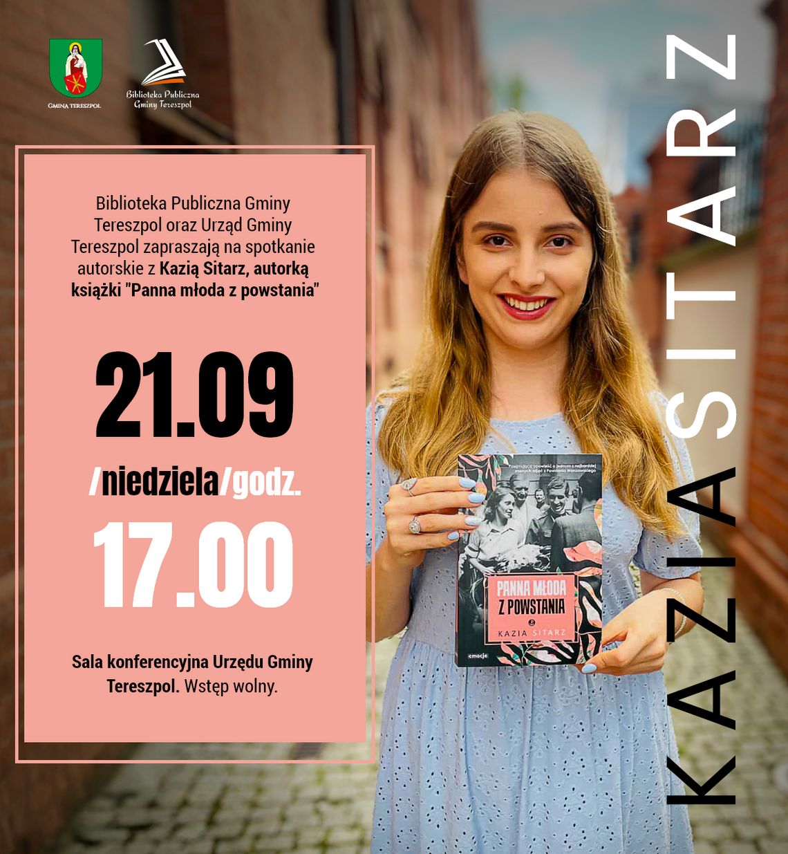 Tereszpol-Zaorenda: Spotkanie autorskie z Kazią Sitarz