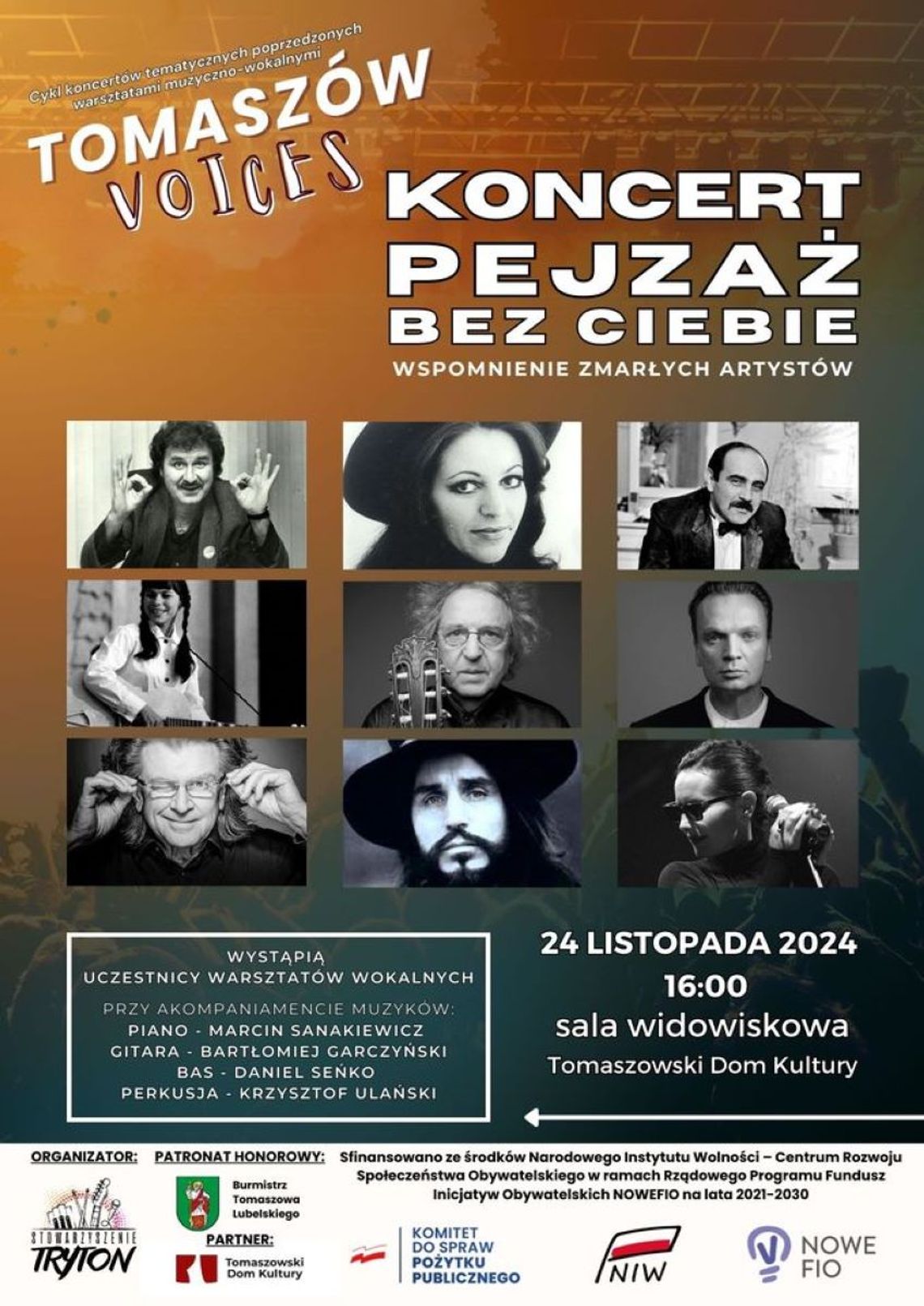 Tomaszów Lub.:  Koncert "Pejzaż bez ciebie"