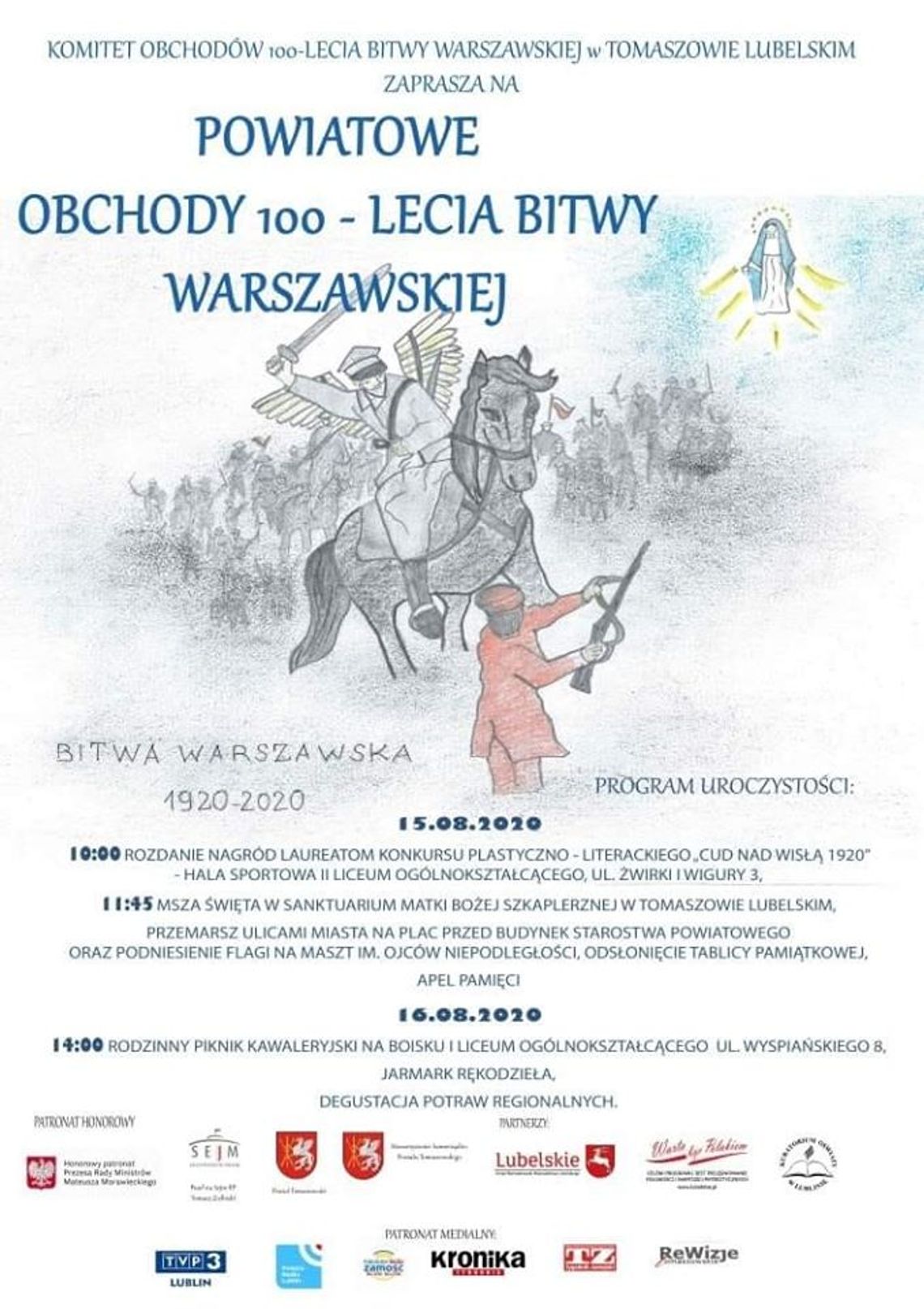 Tomaszów Lubelski: 100. rocznica Bitwy Warszawskiej