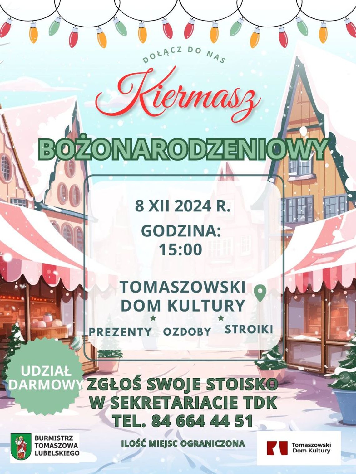 Tomaszów Lubelski: Kiermasz bożonarodzeniowy