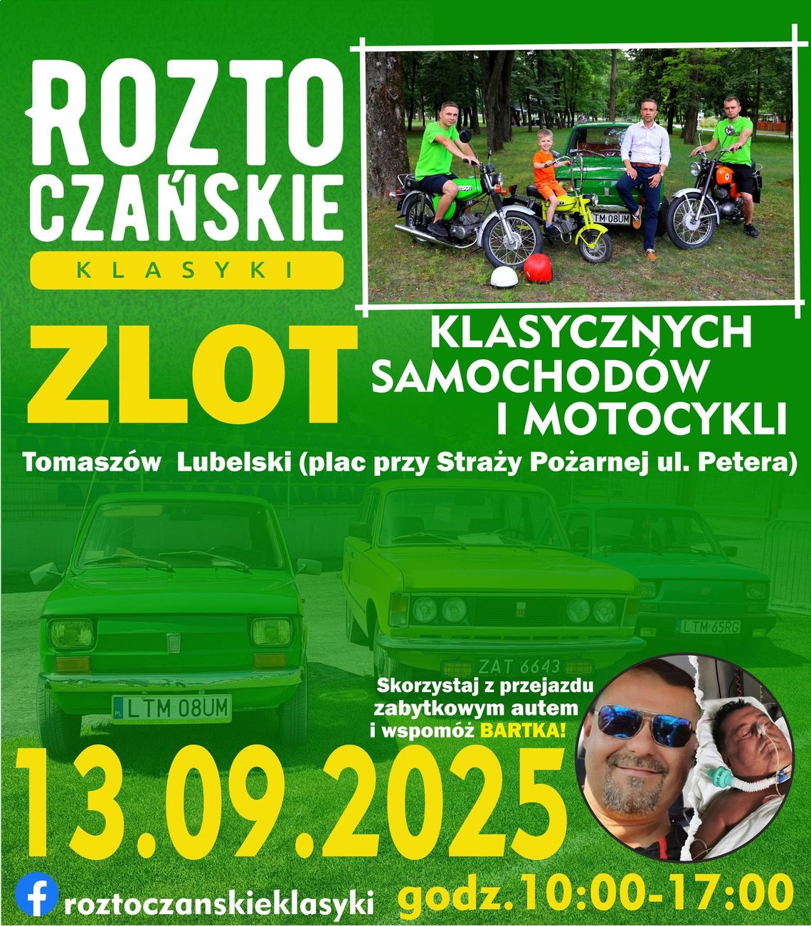Tomaszów Lubelski: Roztoczańskie Klasyki. Zlot samochodów i motocykli Tomaszów Lubelski: Roztoczańskie Klasyki. Zlot samochodów i motocykli