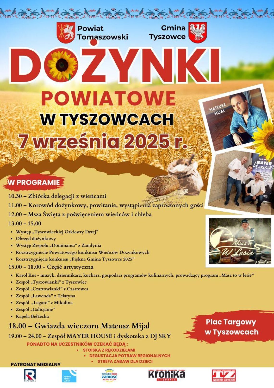 Tyszowce: Dożynki powiatowe 2025 Tyszowce: Dożynki powiatowe 2025