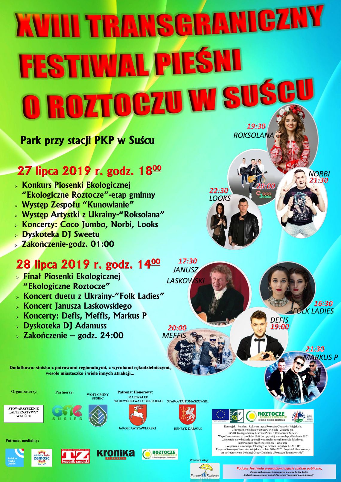 XVIII Transgraniczny Festiwal Pieśni o Roztoczu w Suścu