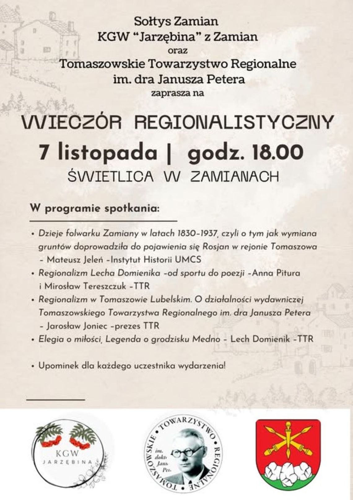 Zamiany: Wieczór regionalistyczny