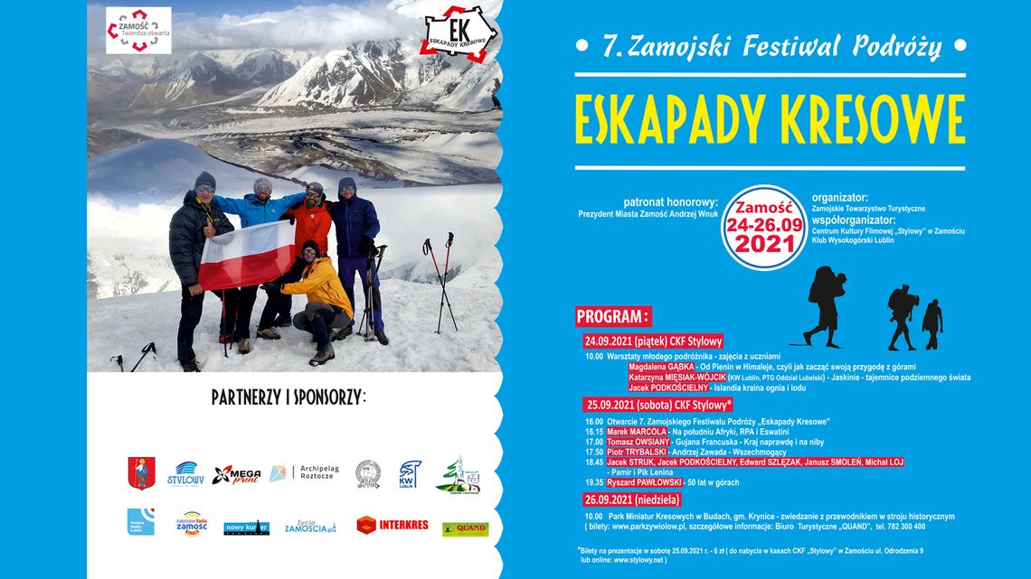 Zamość: 7. Zamojski Festiwal Podróży „Eskapady Kresowe”