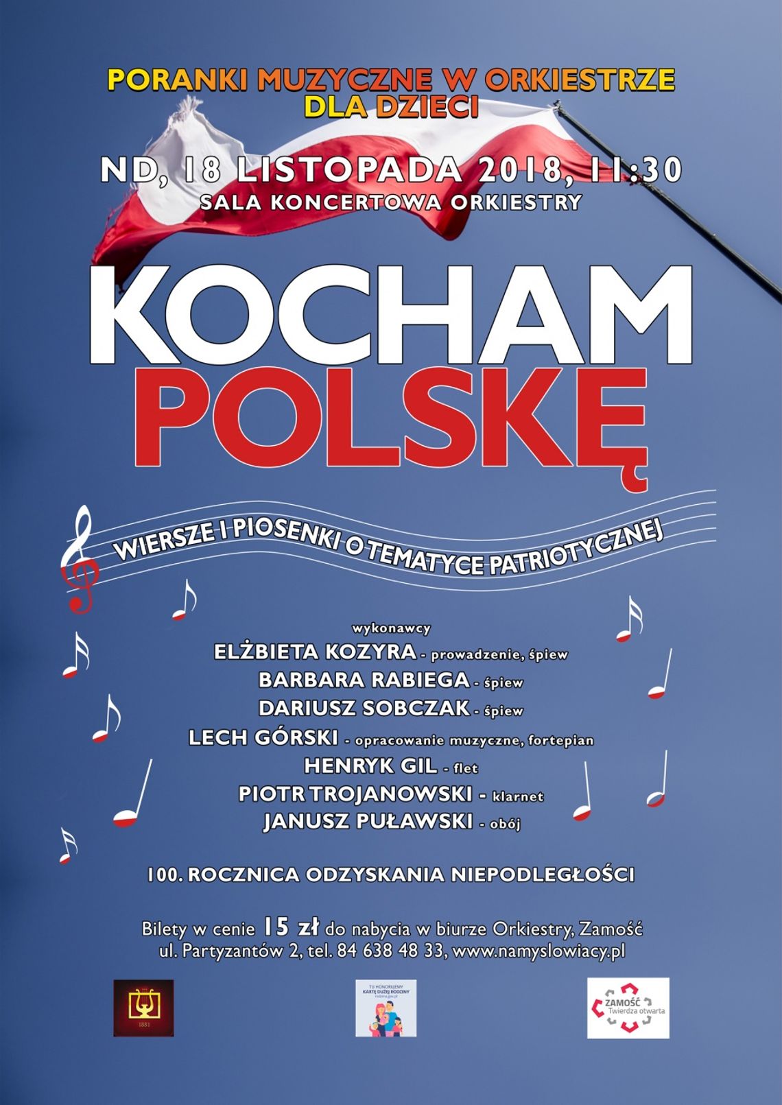 Zamość: Kocham Polskę - poranek muzyczny u Namysłowiaków