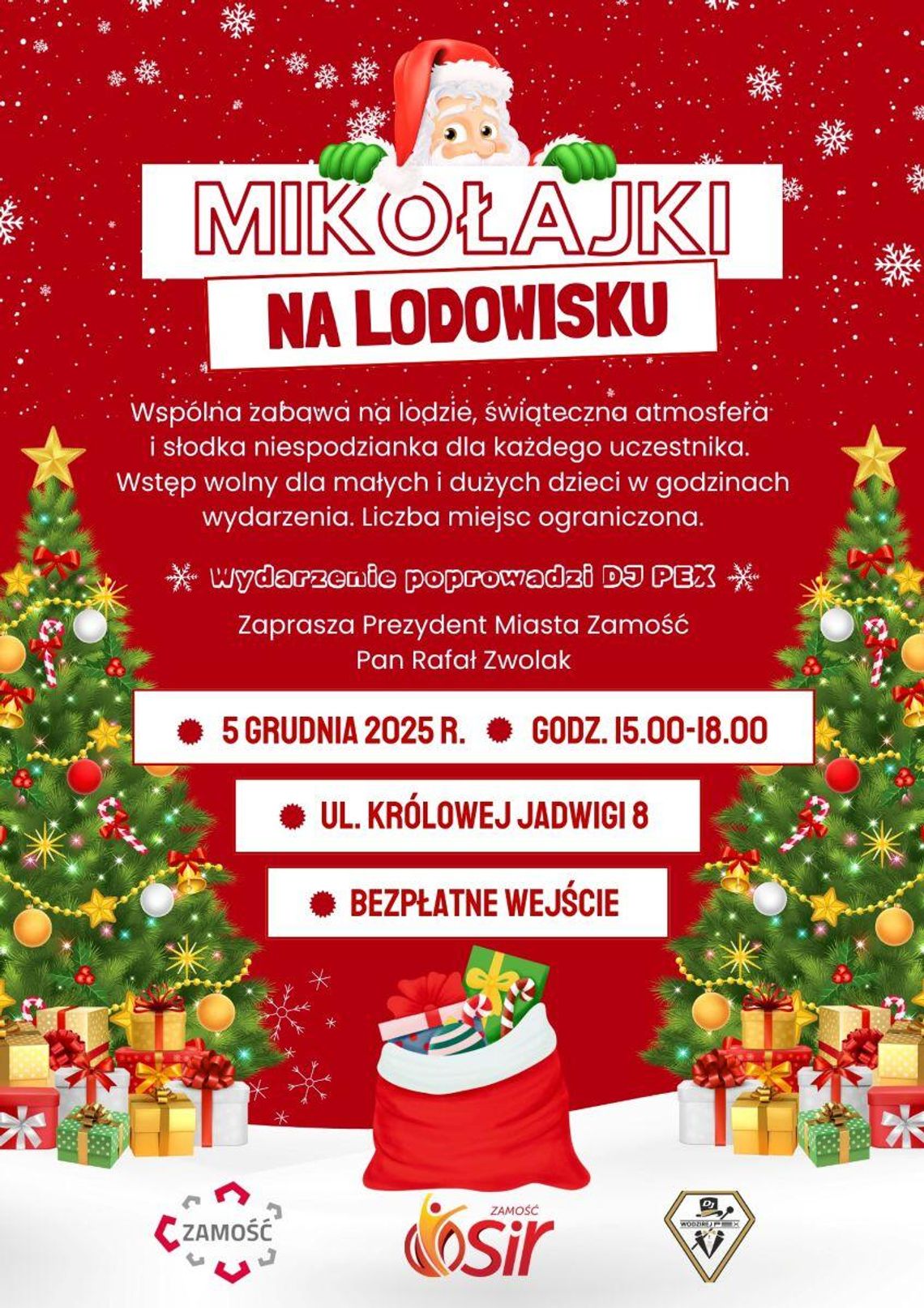 Zamość: Mikołajki na lodowisku