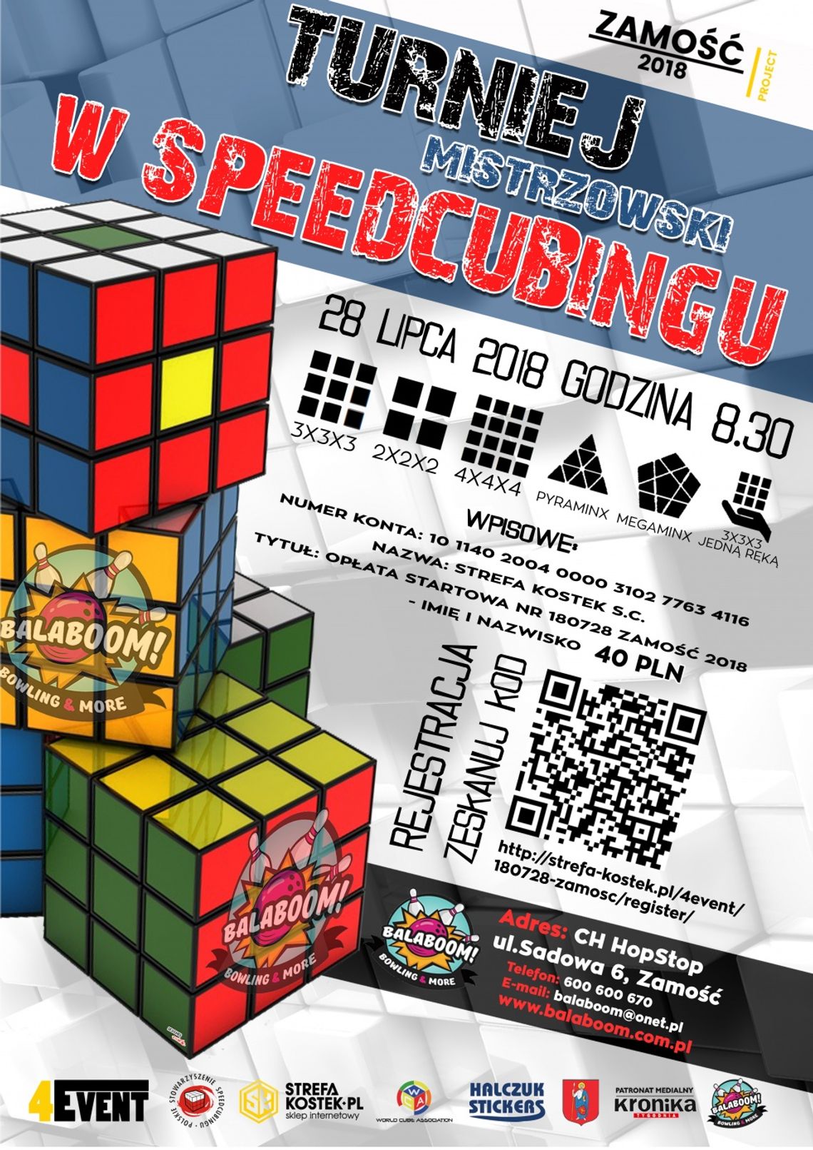 Zamość: Mistrzostwa speedcubingu w Balaboom Zamość: Mistrzostwa speedcubingu w Balaboom