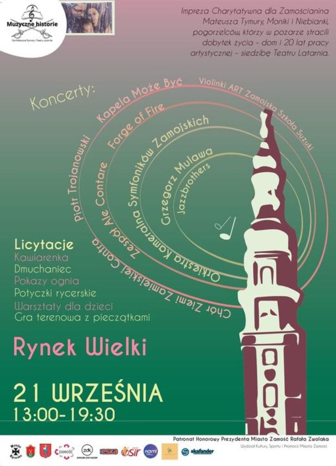 Zamość: Muzyczne historie dla Mateusza Tymury z Rodziną i Teatru Latarnia [PROGRAM]