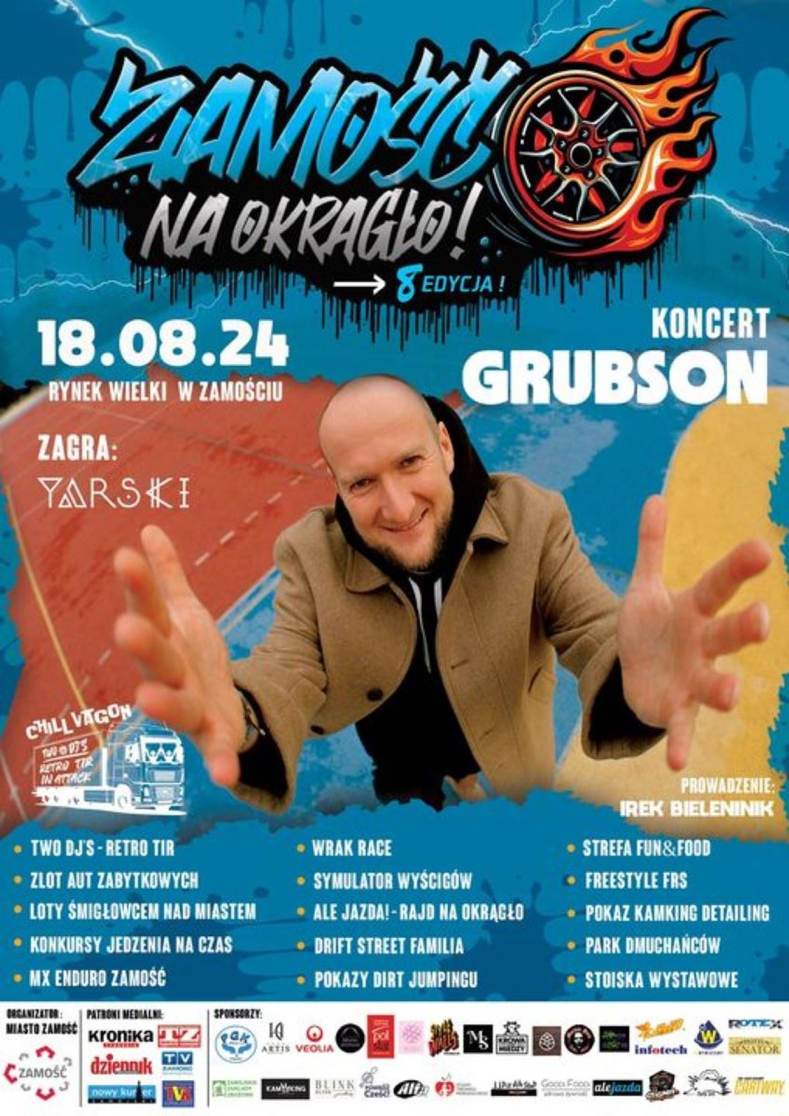 Zamość na okrągło. Zagra Grubson