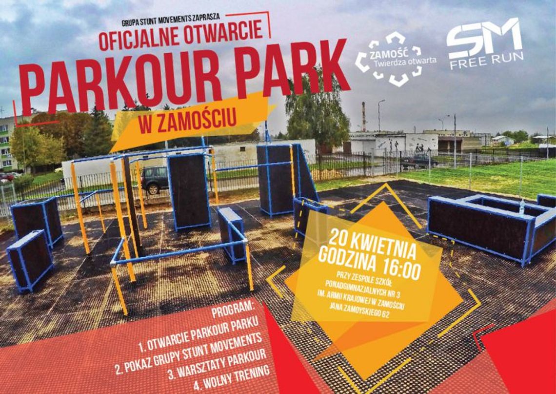 Zamość: Otwarcie Parku Parkour przy ZSP nr 3