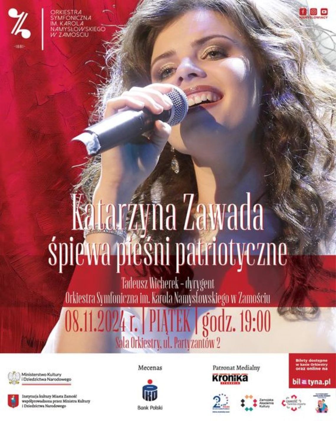 Zamość: Pieśni patriotyczne. Koncert Namysłowiaków i Katarzyny Zawady