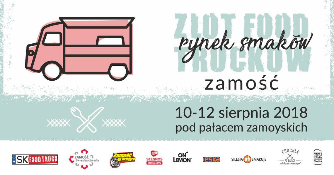Zamość: Rynek Smaków z food truck`ów przed Pałacem Zamoyskich