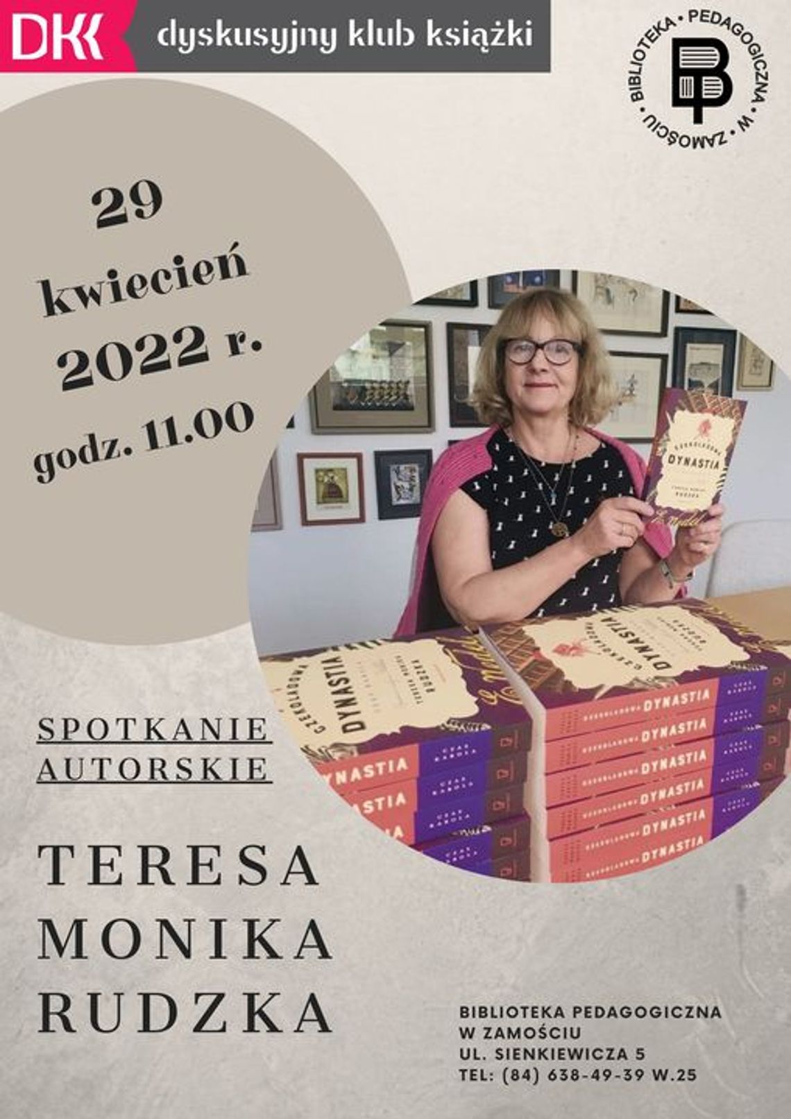 Zamość: Spotkanie autorskie z Teresą Rudzką