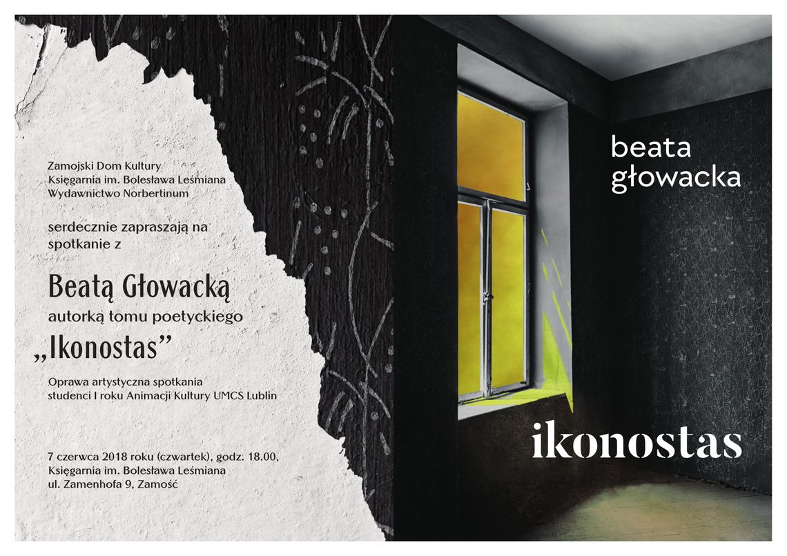 Zamość: Z Beatą Głowacką o poezji w ZDK Zamość: Z Beatą Głowacką o poezji w ZDK