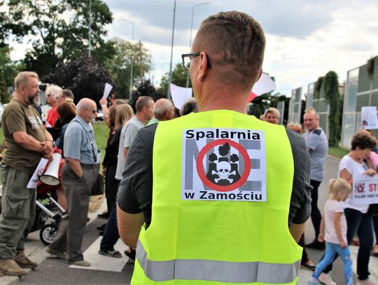 Protest przeciwko spalarni odpadów w Zamościu