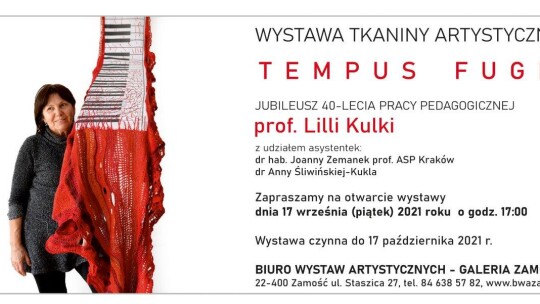 "Tempus fugit" Lilli Kulki. Wystawa jubileuszowa