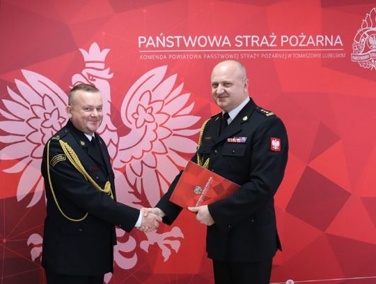 Dwóch strażaków KP PSP w Tomaszowie Lubelskim odeszło na emeryturę