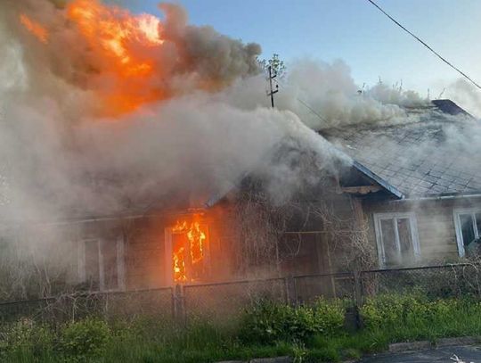 Pożar w centrum Hrubieszowa