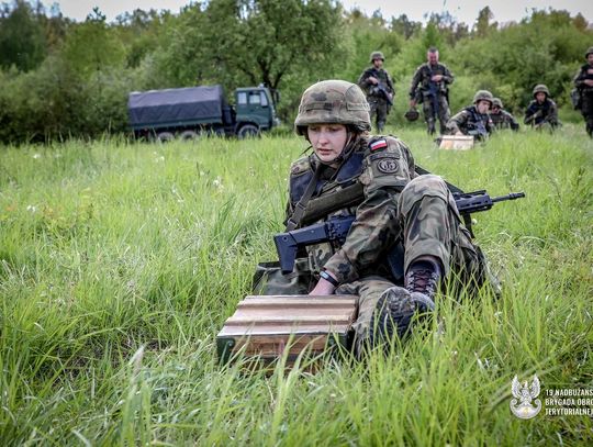 Pętla taktyczna szkolenia podstawowego nowo wcielonych żołnierzy 19 NBOT w Chełmie