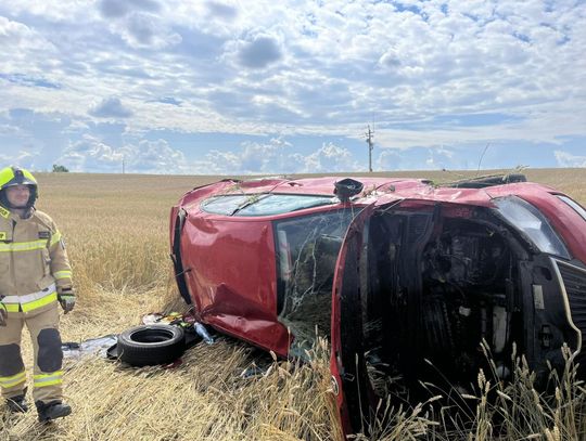 Kolizja w Kopyłowie. Ukrainka straciła panowanie nad skodą [ZDJĘCIA]