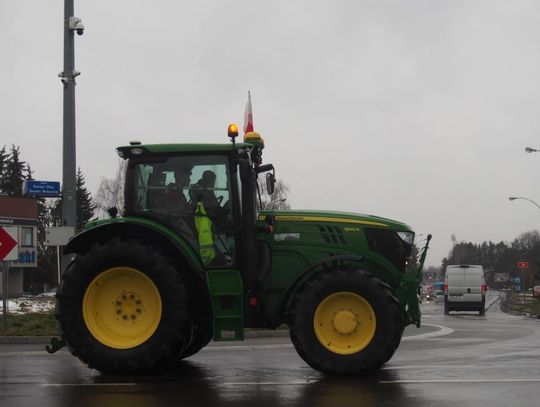 Protest rolników w Zamościu. Do miasta przyjechało ponad 300 ciągników