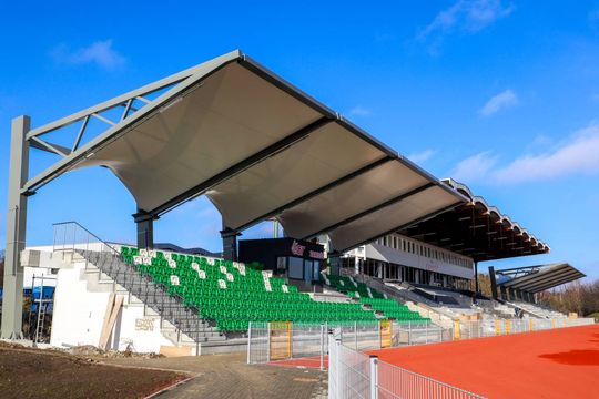 Trwa przebudowa stadionu w Zamościu. Zobacz zdjęcia