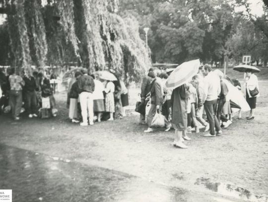 Zamość na archiwalnych fotografiach: Stary bazarek przy parku - galeria zdjęć