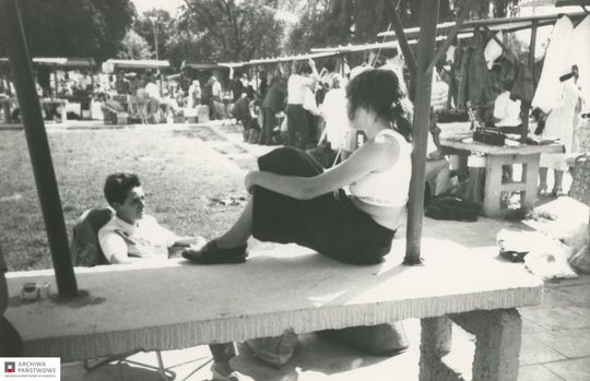 Zamość na archiwalnych fotografiach: Stary bazarek przy parku - galeria zdjęć