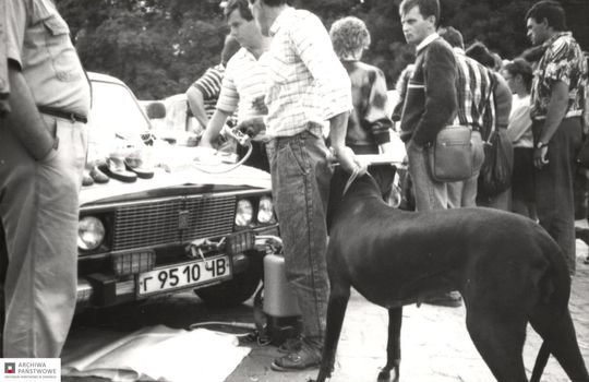 Zamość na archiwalnych fotografiach: Stary bazarek przy parku - galeria zdjęć Zamość na archiwalnych fotografiach: Stary bazarek przy parku - galeria zdjęć