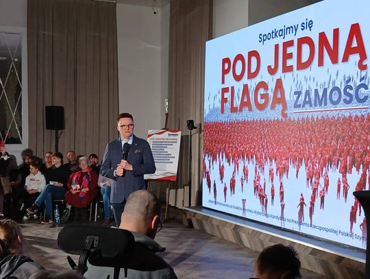 Zamość: Szymon Hołownia na spotkaniu z wyborcami - galeria zdjęć