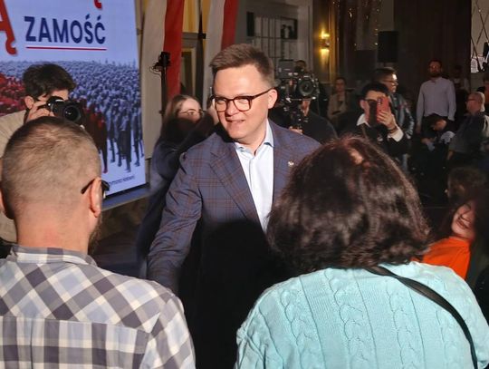 Zamość: Szymon Hołownia na spotkaniu z wyborcami - galeria zdjęć