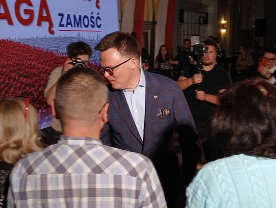 Zamość: Szymon Hołownia na spotkaniu z wyborcami - galeria zdjęć