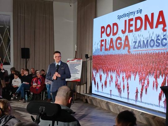 Zamość: Szymon Hołownia na spotkaniu z wyborcami - galeria zdjęć