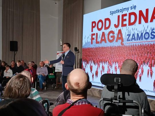 Zamość: Szymon Hołownia na spotkaniu z wyborcami - galeria zdjęć