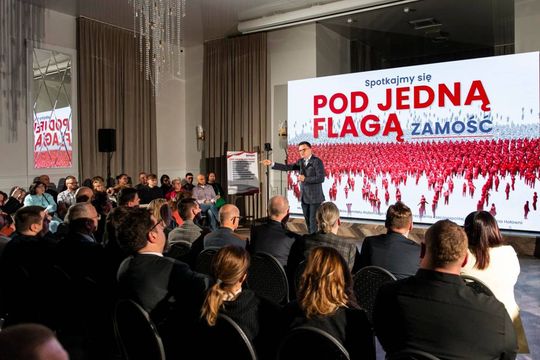 Zamość: Szymon Hołownia na spotkaniu z wyborcami - galeria zdjęć