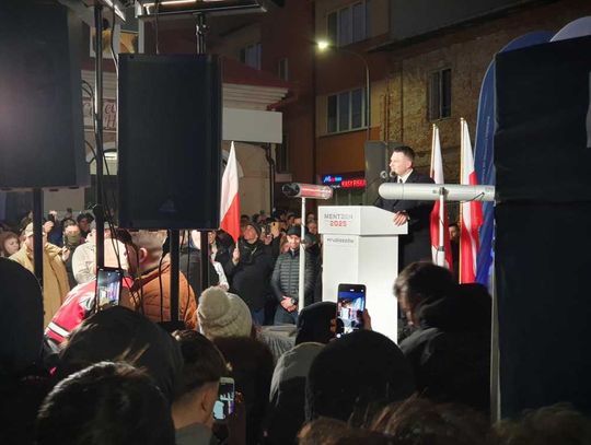 Hrubieszów: Wiec wyborczy Sławomira Mentzena - galeria zdjęć