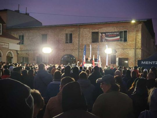Hrubieszów: Wiec wyborczy Sławomira Mentzena - galeria zdjęć