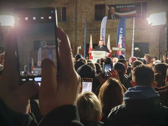 Hrubieszów: Wiec wyborczy Sławomira Mentzena - galeria zdjęć