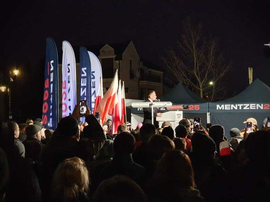 Hrubieszów: Wiec wyborczy Sławomira Mentzena - galeria zdjęć