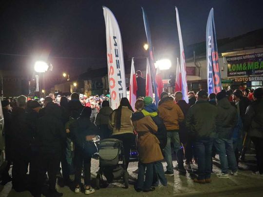 Hrubieszów: Wiec wyborczy Sławomira Mentzena - galeria zdjęć