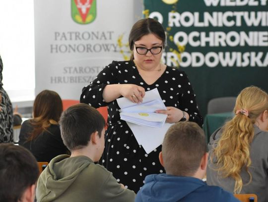 Hrubieszów: Konkurs wiedzy o rolnictwie i ochronie środowiska - galeria zdjęć