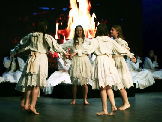 „Topielica i Szeptucha” na scenie Hrubieszowskiego Domu Kultury - galeria zdjęć