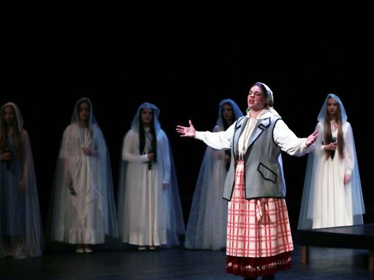 „Topielica i Szeptucha” na scenie Hrubieszowskiego Domu Kultury - galeria zdjęć